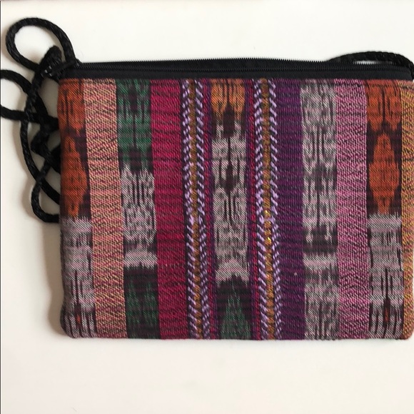 Cross body floral mini bag, hand made in Mexico - Picture 2 of 5